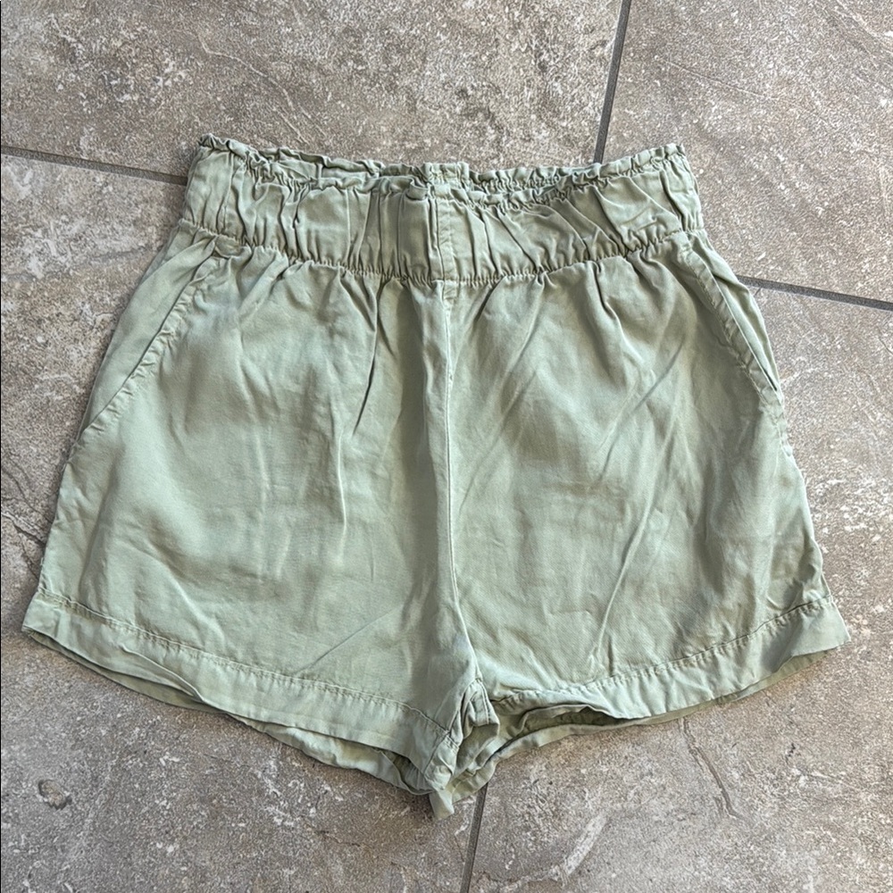 Altar'd State High Waist Green Shorts - Picture 2 of 4